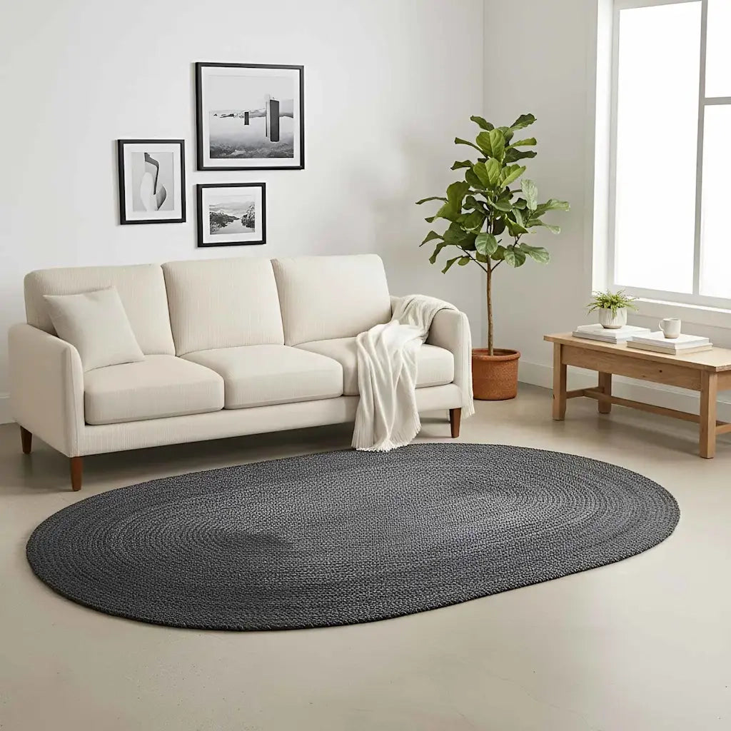 Tappeti per area Grigio Scuro 205 x 305 cm Juta 42010645
