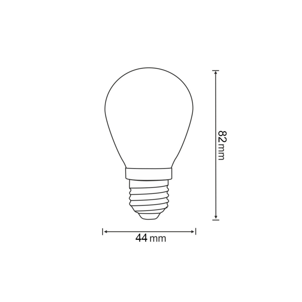 Duopack 2 Lampadine LED neon rosse 2200K E27 36V Polux