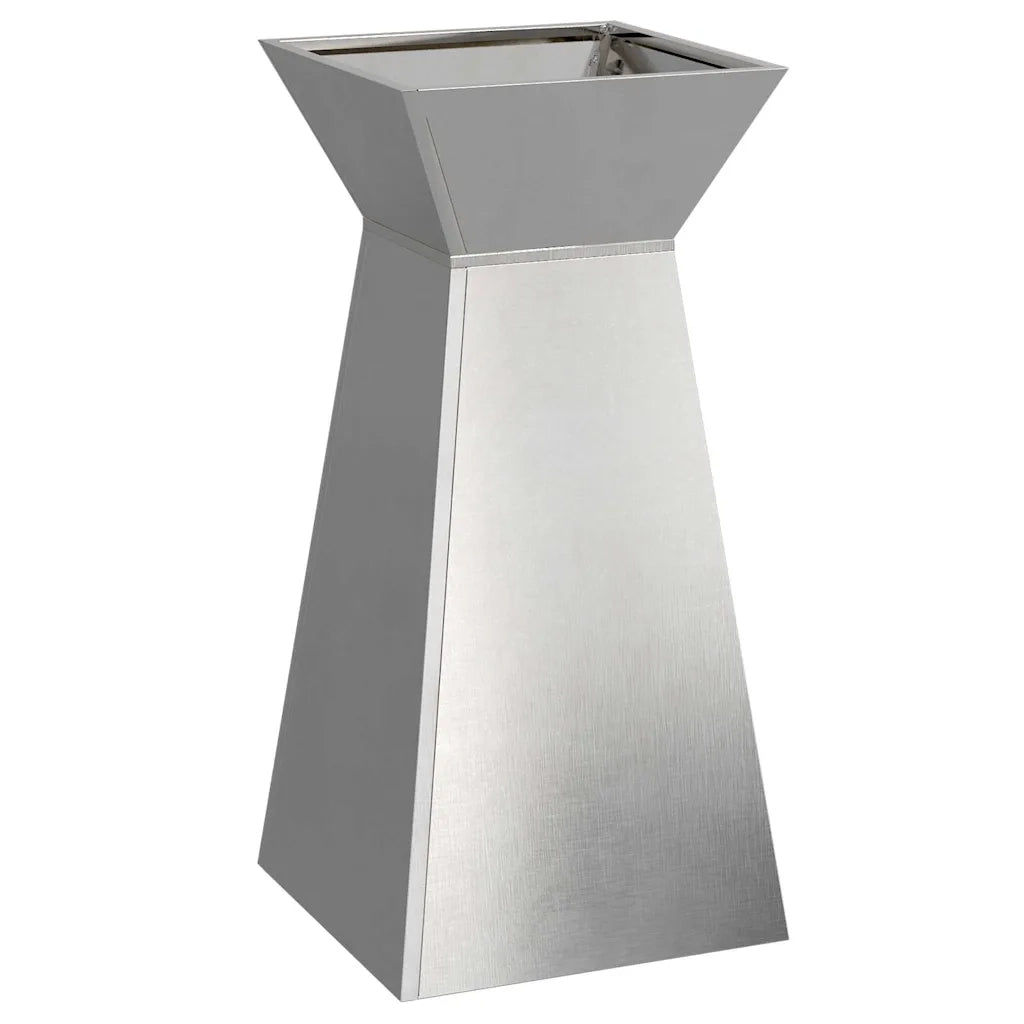 Vaso a Pilastro 2 pcs Argento 35 x 35 x 73 cm