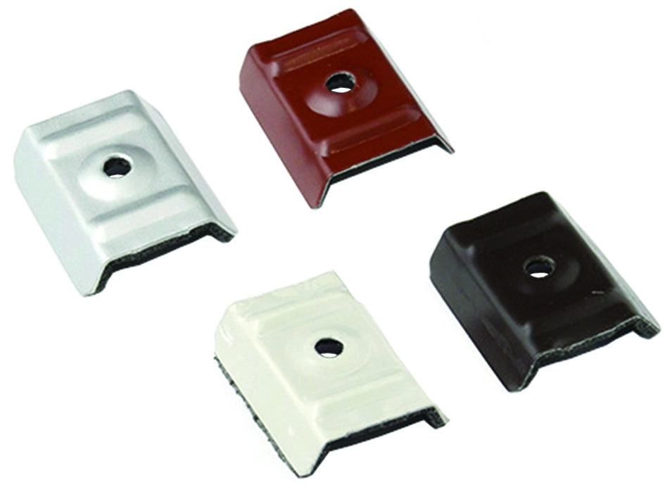 CAPPELLOTTO COPERTURE GREGATE IN ACCIAIO ZINCATO GRECA MM.15-19 CAPP- - mm.18/31x50x17 acciaio testa di moro RAL 8017 - 100 pezzi FRIULSIDER