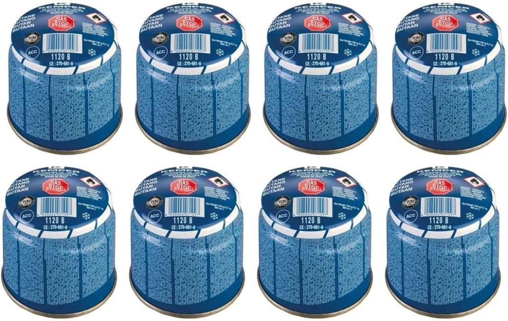 KEMPER 8 Cartucce Gas 190g Butano Forabili Stop Gas