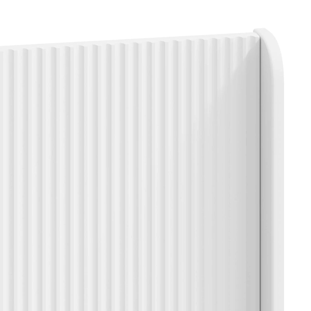 Letto da camera | Struttura del letto con stoccaggio e testata Bianco