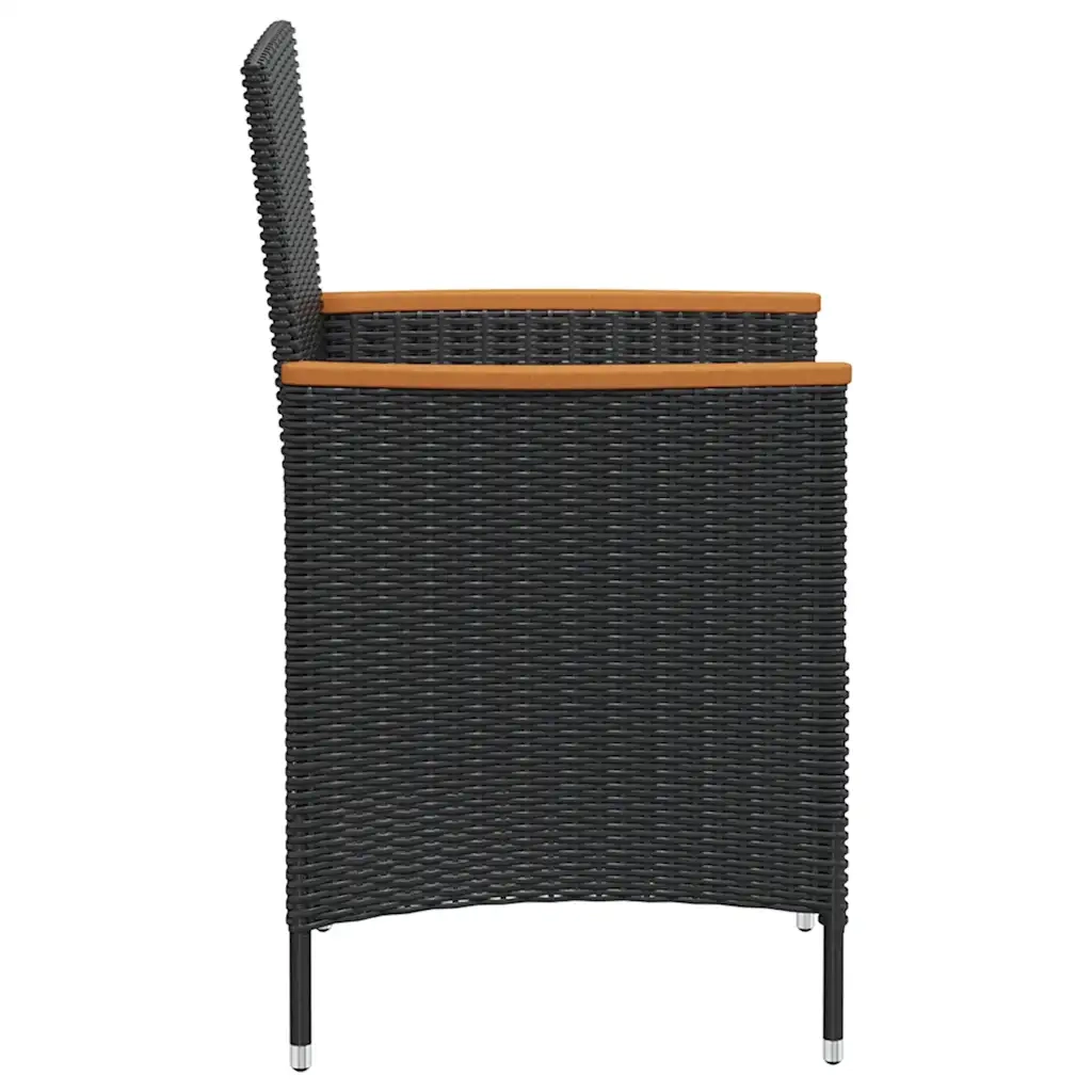 Set da Pranzo da Giardino 7 pz con Cuscini in Polyrattan 42913