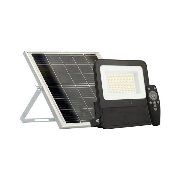 Proiettore con sensore presenza solare briloner bt10032 solar nero e a