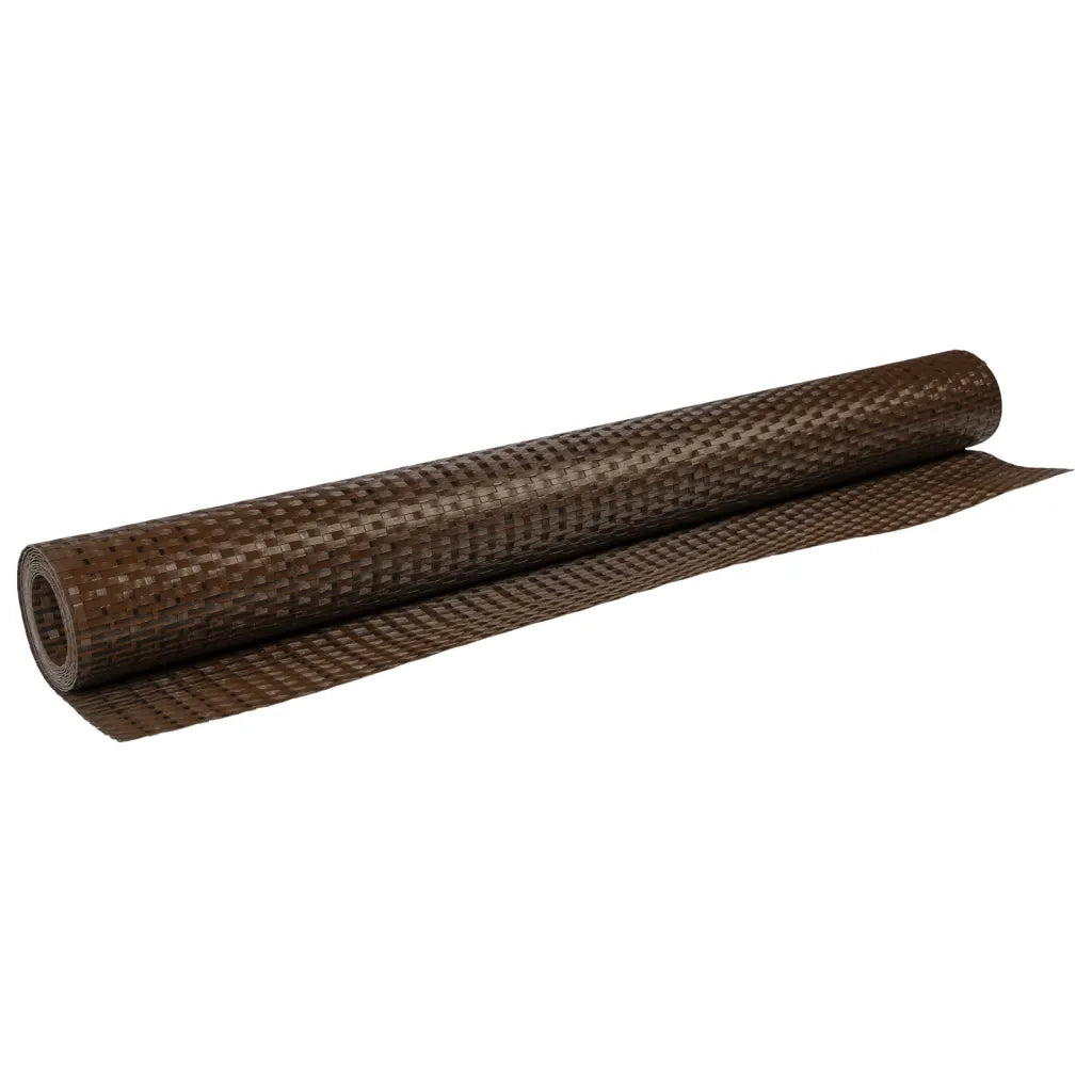 Paravento da Balcone Marrone e Nero 600x90 cm in Polyrattan 156260