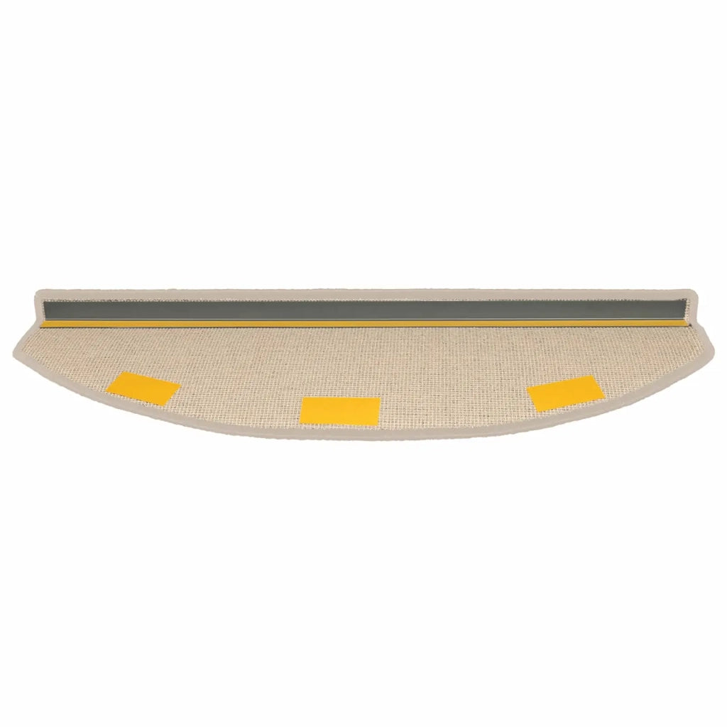 Tappetini per scale autoadesivi Semicircolare 15 pcs Tortora 42038641