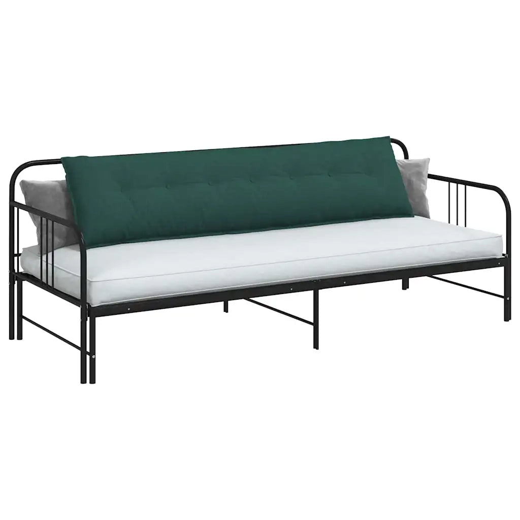 Cuscino per Schiena | Cuscino dorsale Verde Scuro 200 x 19 x 50 cm Tessuto