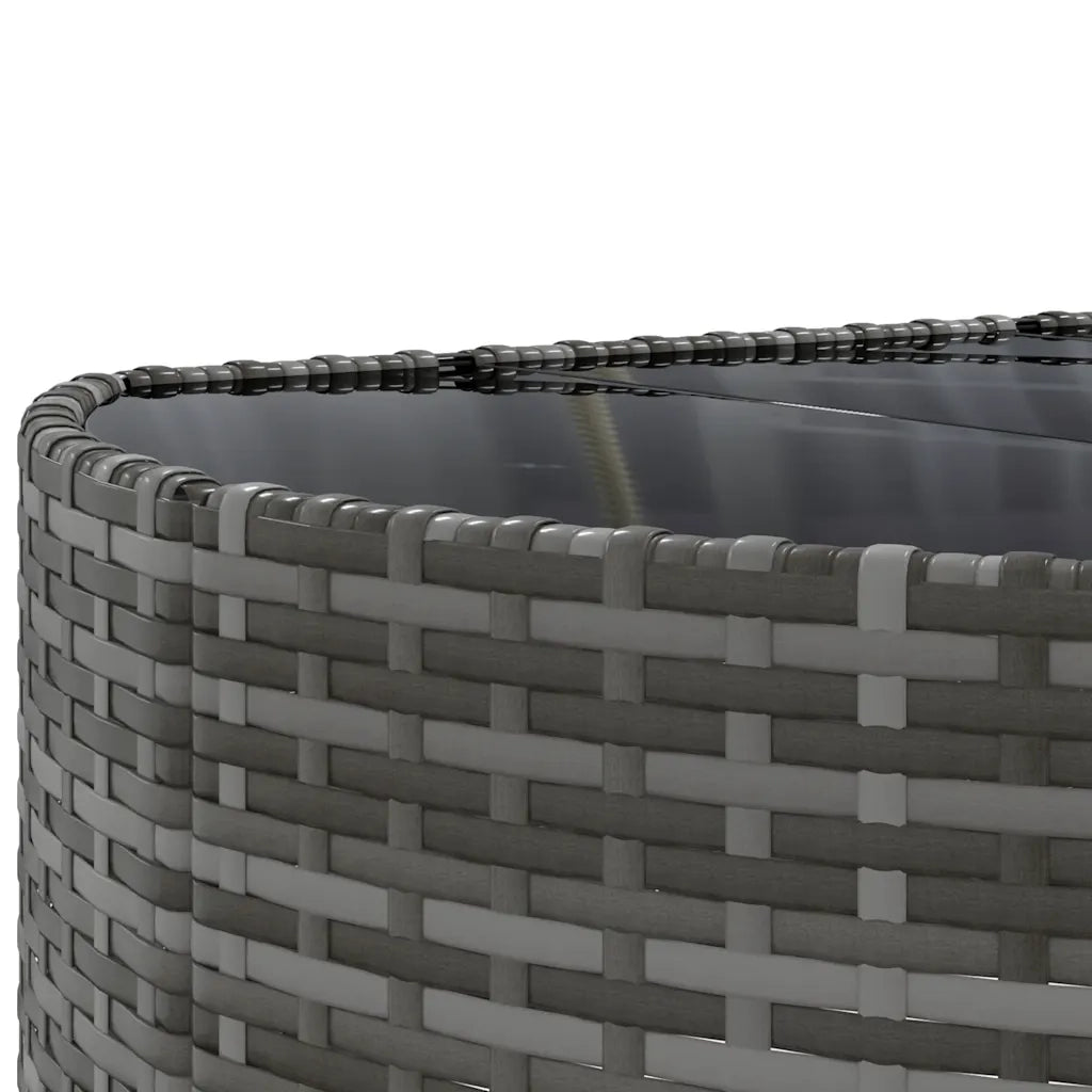 Set Divano da Giardino 6 pz con Cuscini Grigio in Polyrattan 3308418