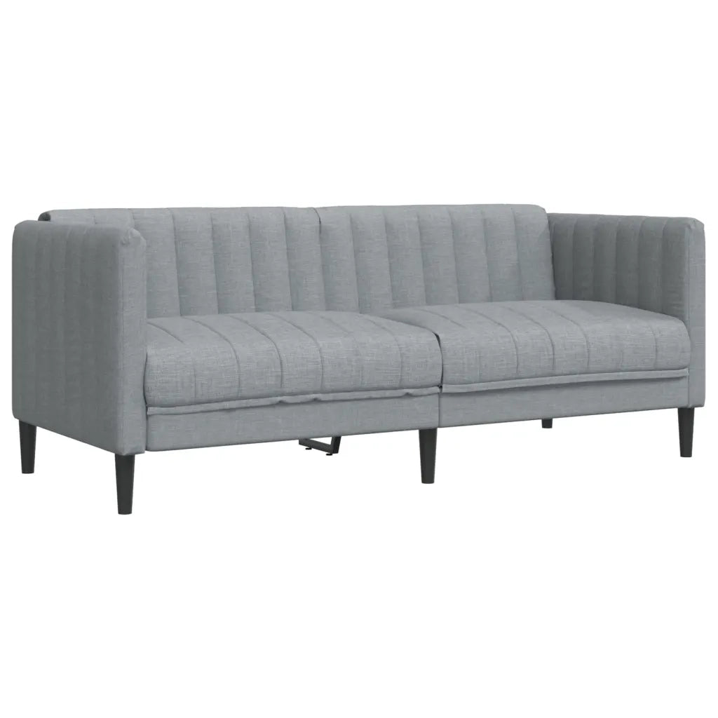 Set di Divani 2 pz Grigio Chiaro in Tessuto 3209238