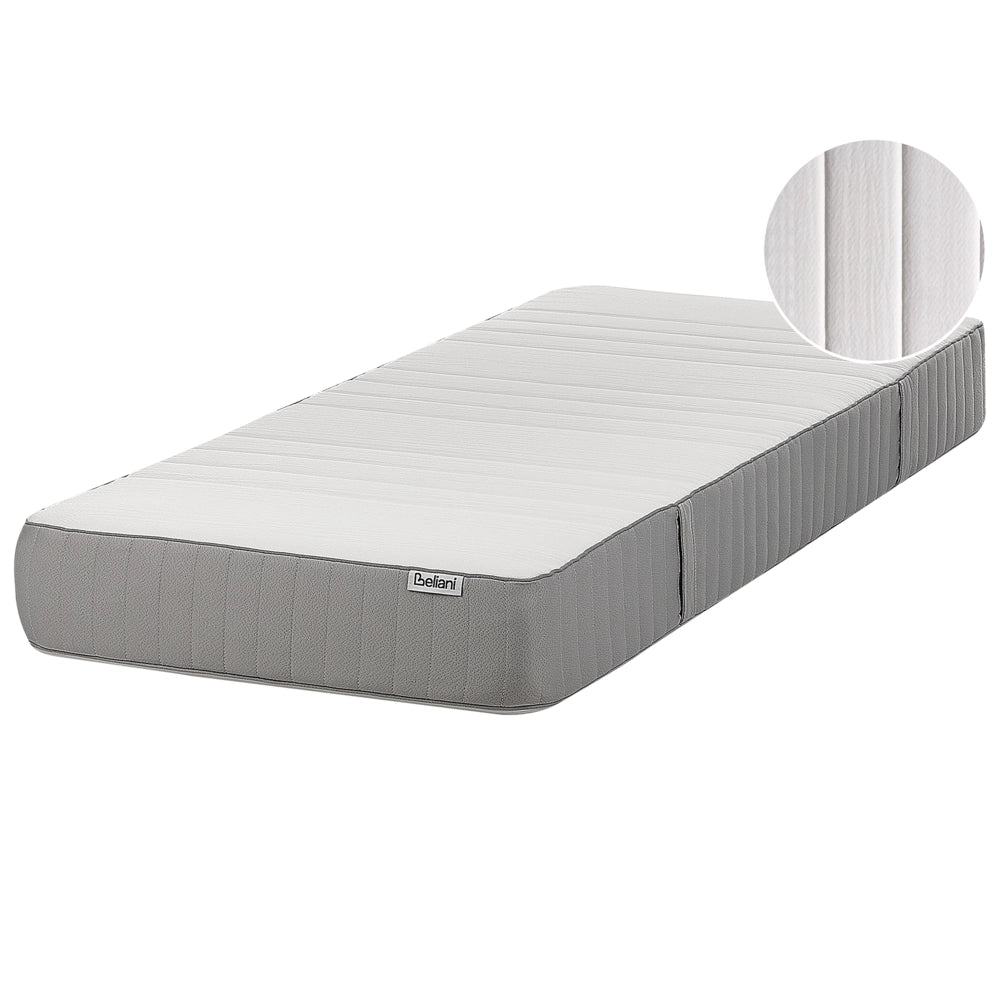Materasso in schiuma di lattice duro e compatto sfoderabile Imbottitura 90 x 200 cm bianco camera da letto