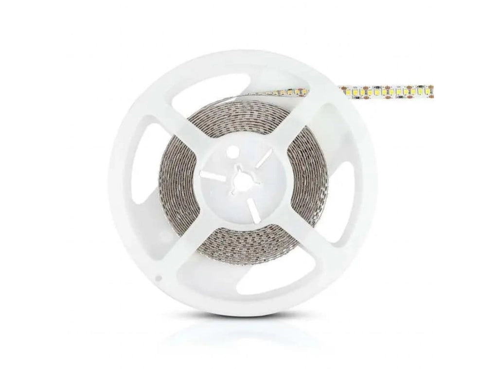 STRISCIA LED BIANCO NATURALE 4000K 5 METRI VT-2835IP20 85W 12V Dimmerabile 8500 Lumen 120° da Interni per Cucine Stanza da Letto