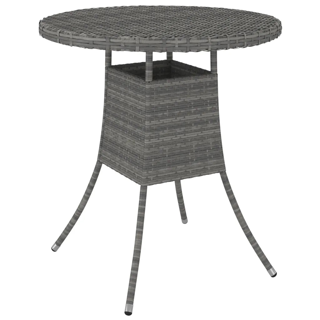 Set Divani da Giardino 5 pz con Cuscini in Polyrattan Grigio