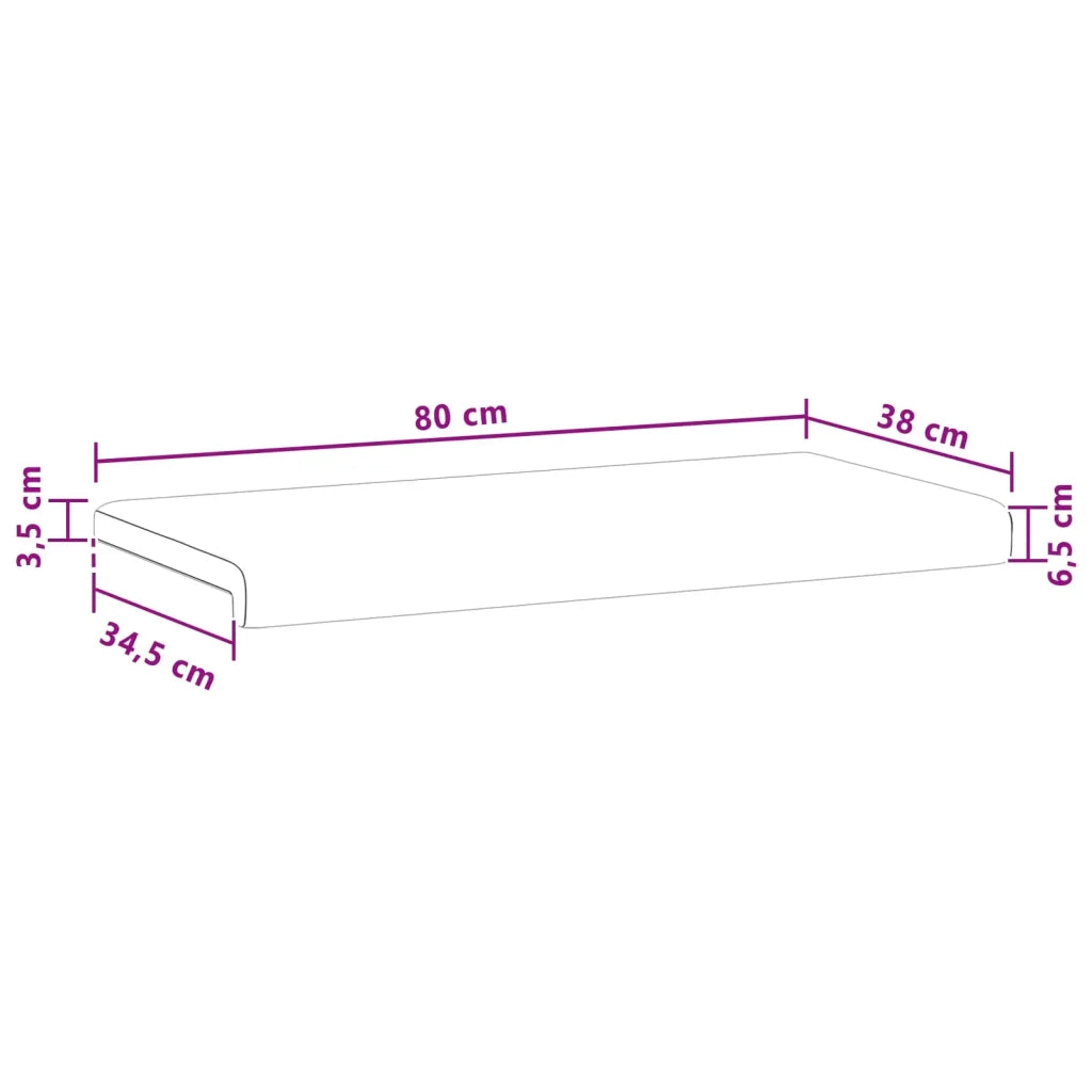 Cuscino per panchina Tessuto scamosciato sintetico Marrone 42043278