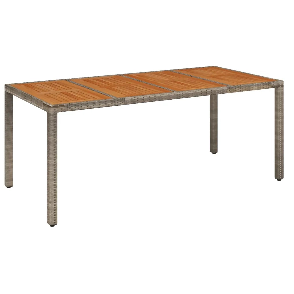 Set da Pranzo da Giardino 9 pz con Cuscini in Polyrattan Grigio 3212678