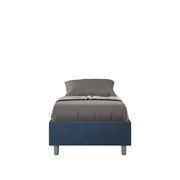 Letto 1 Piazza e Mezzo Sommier 110x200 cm con Rete Azelia Blu