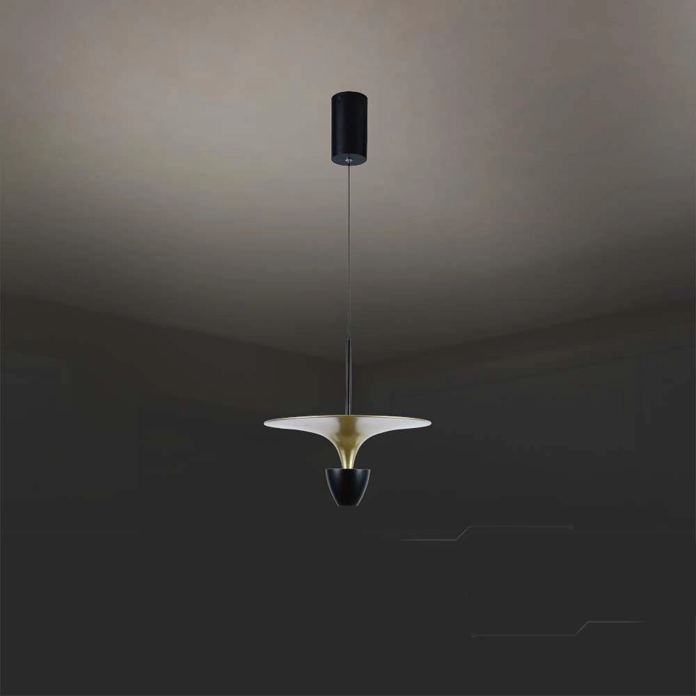 Lampada a sospensione LED 4000K oro/nero V-TAC VT-7832