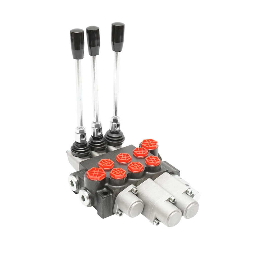 Distributore Oleodinamico con 3 leve, 2 flottanti, 40L/min.