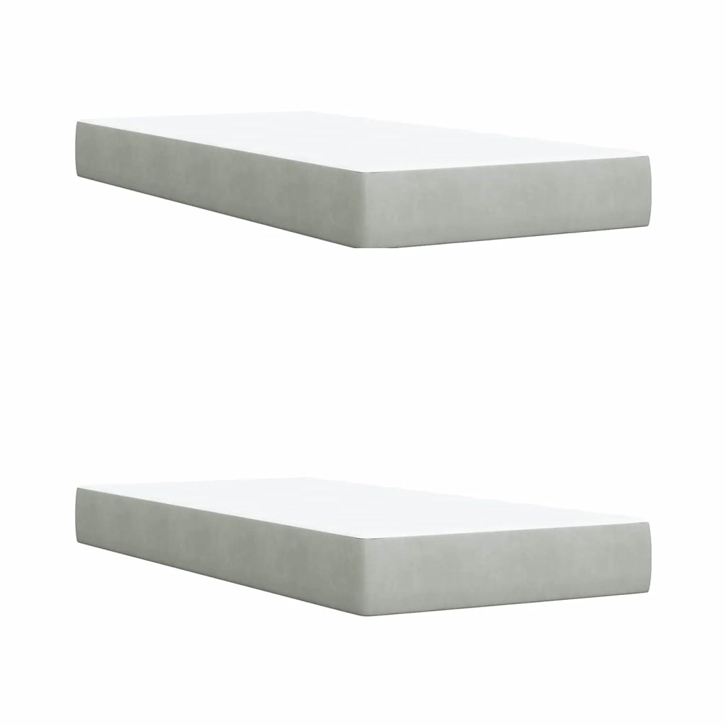 Letto con contenitore LED e materasso Grigio Chiaro 3459402