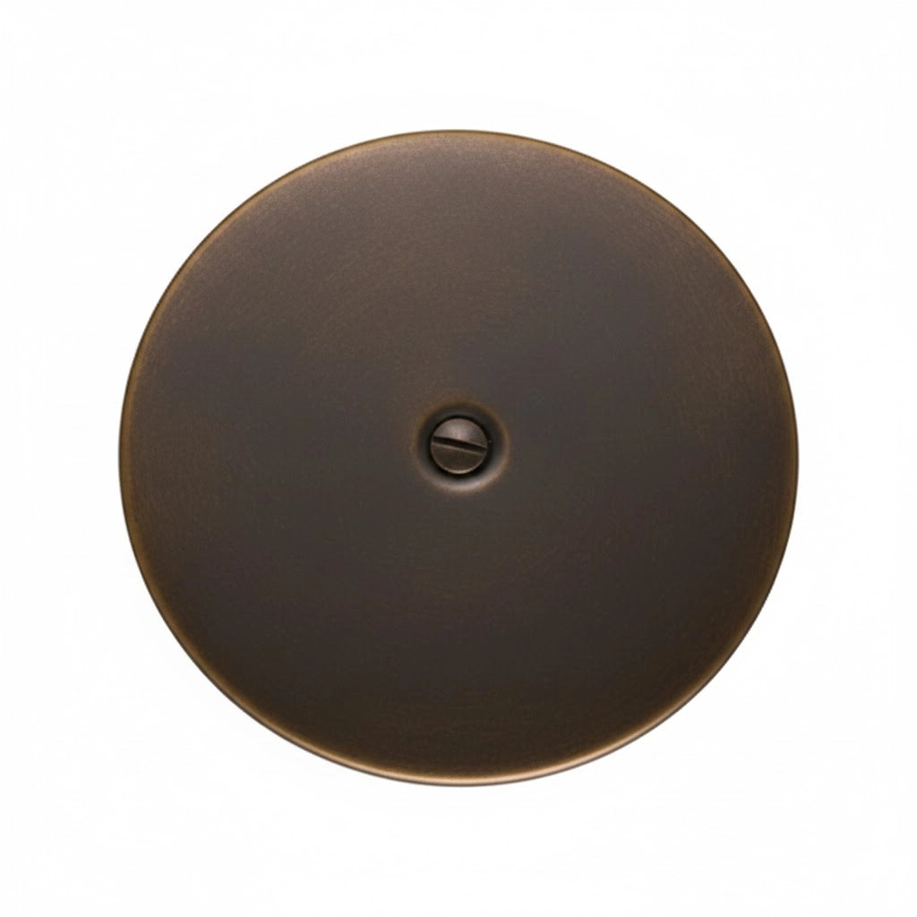 PIASTRA PAVIMENTO IN OTTONE- Diam. 150 - Bronzata- PB- pezzi 1