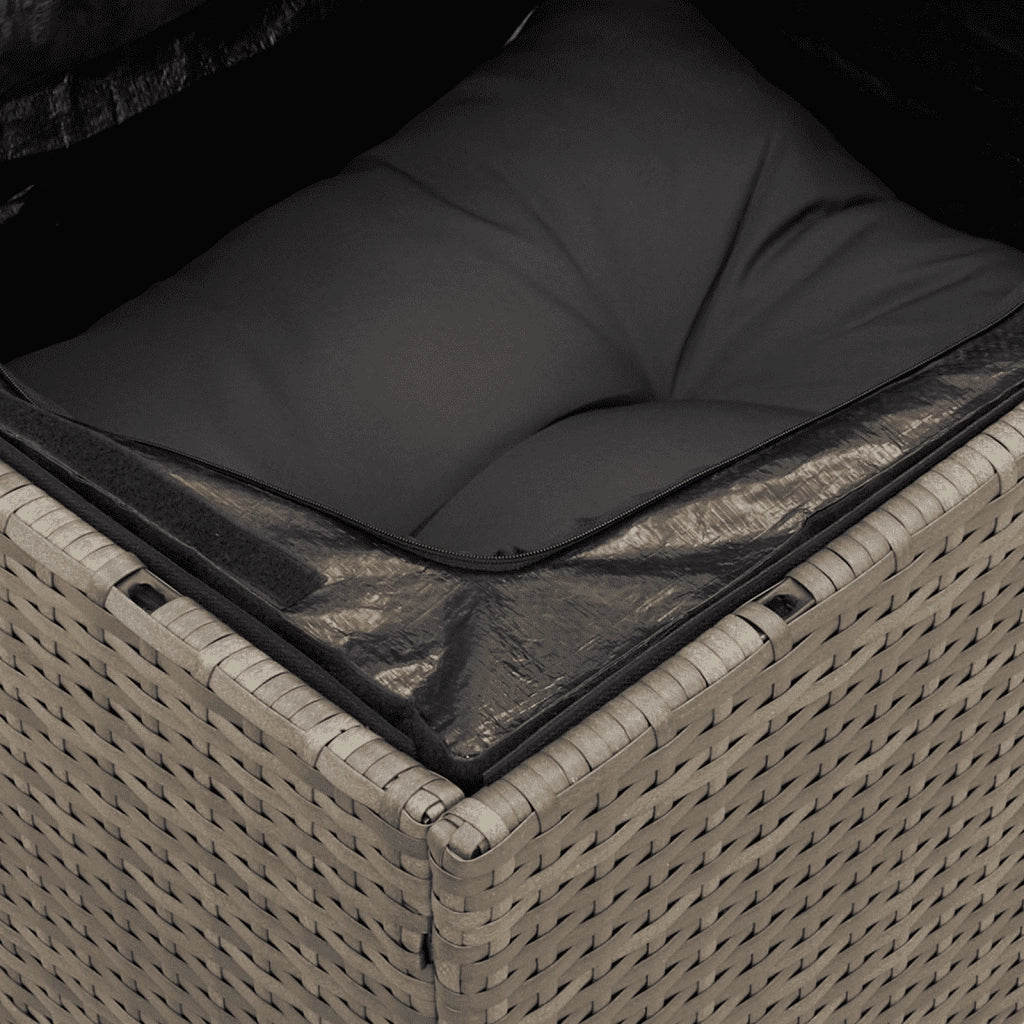 Set Divano da Giardino 6 pz con Cuscini Grigio in Polyrattan 3259939