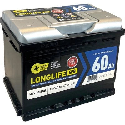 BATTERIA AUTO START STOP MODULO VALORE + - AH  60 DX SPUNTO 570A MM 242X175 H.MM 190