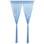 Tenda Macramè Blu 140x240 cm in Cotone 323987