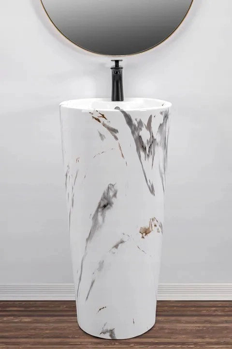 Lavabo Monolitico Blanka Marble