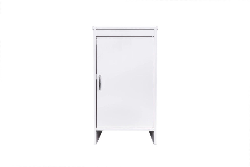 Mobile Lavanderia da Esterno 46,5x49x84 cm in PVC Bianco
