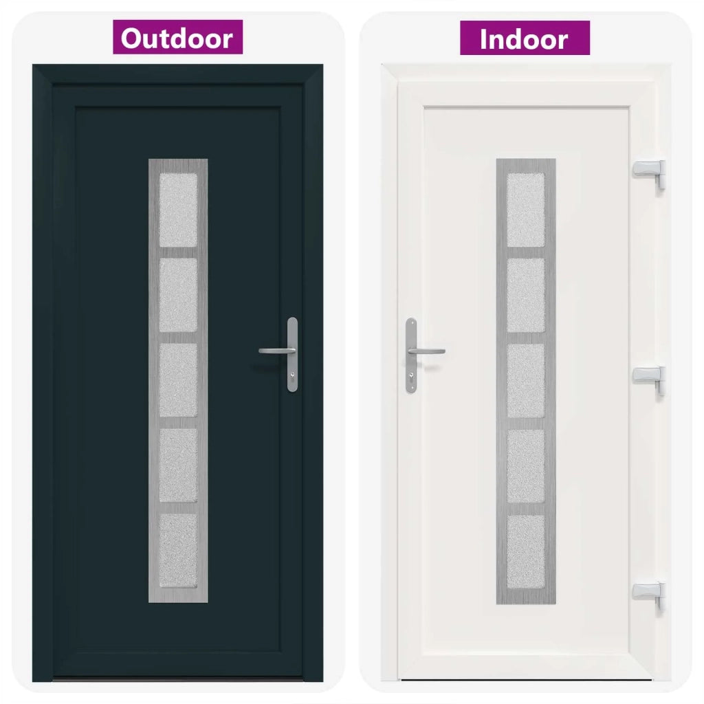 Porta Frontale Antracite 98 x 208 cm PVC 3445725