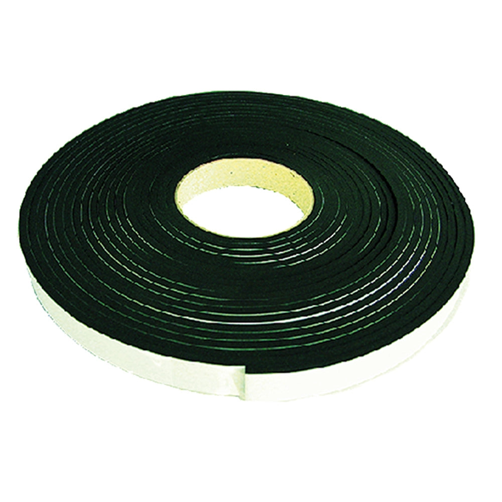1pz guarnizione in gomma adesiva 'muss' nero - mm 20 x 10 - mt. 5 cod:ferx.805592nlm
