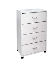 GAIA CASSETTIERA A 4 CASSETTI 50 X 40 X 83 CM IN COLORE BIANCO