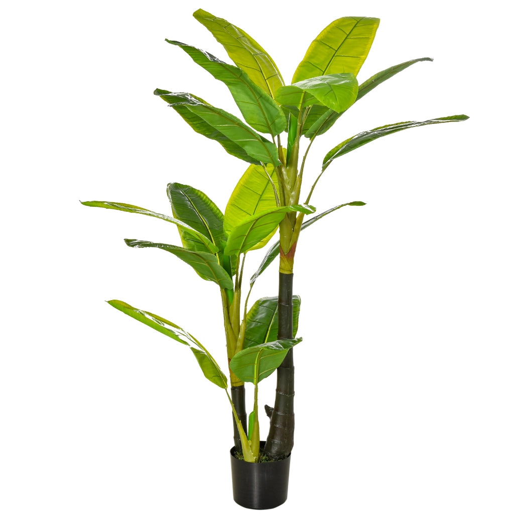 Albero di Banano Artificiale in Vaso ¨C Minimal ¨C 150cm Verde per Interno ed Esterno