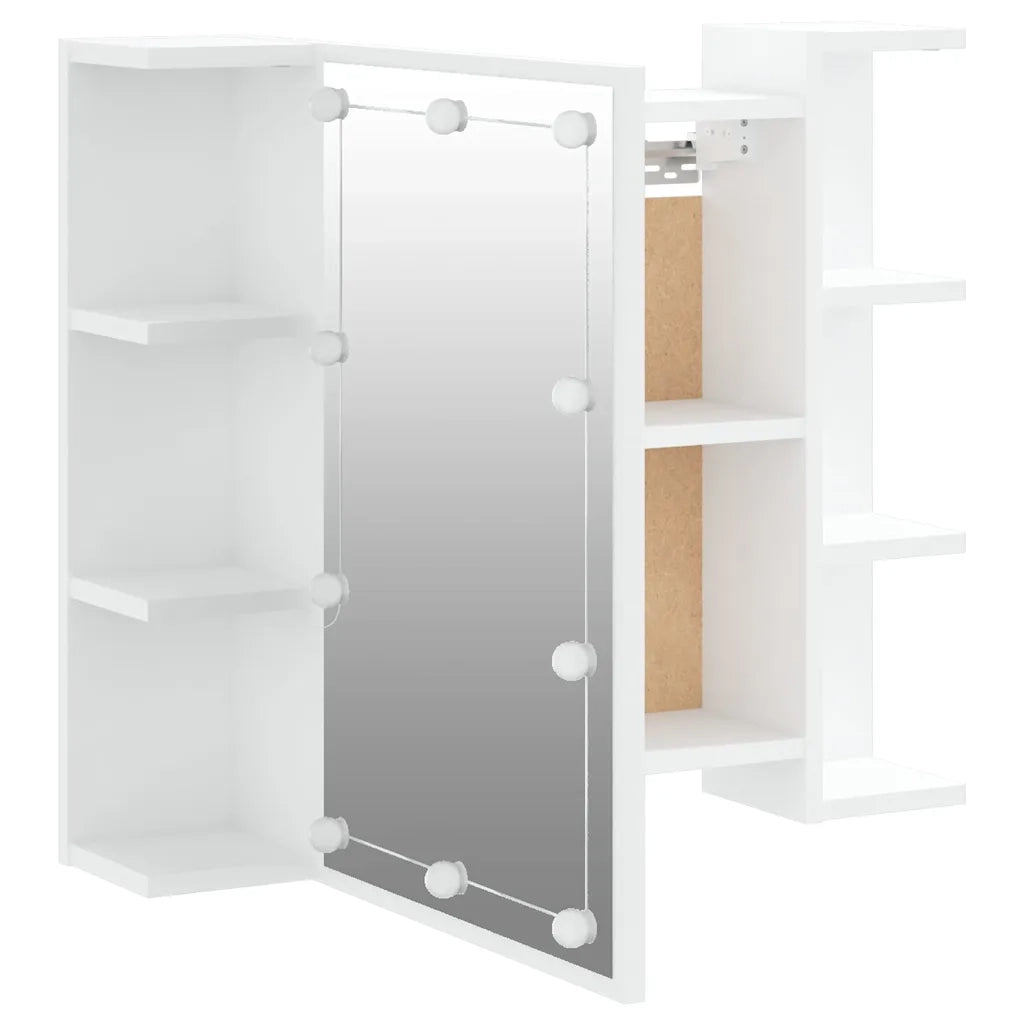 Mobile a Specchio con LED Bianco 70x16,5x60 cm 808873
