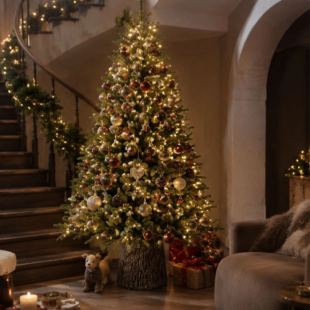 Albero di natale darsy led con tronco integrato 210 cm