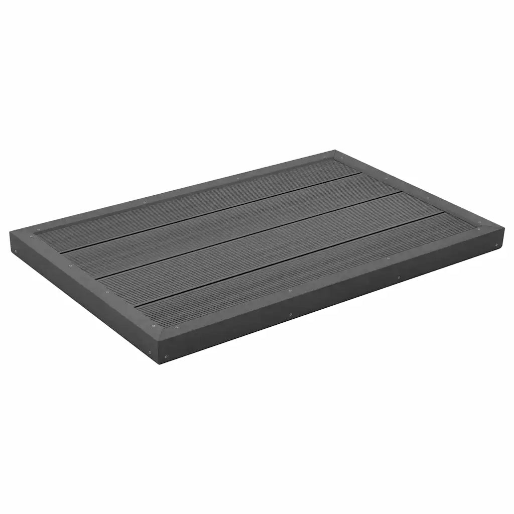 Elemento da pavimento per doccia solare Grigio 101x63x5,5 cm WPC 45016