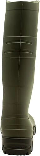 Stivale tronchetto in PVC impermeabile antiscivolo resistente agli oli colore verde misura 41 Dunlop