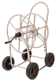 Carrello Avvolgitubo Manuale 80 mt in Acciaio Inox Agrati Cromato