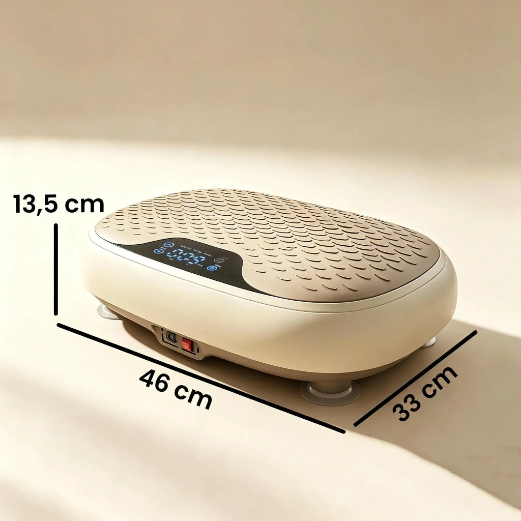 Piattaforma vibrante con 20 velocità, 3 programmi, schermo LED e telecomando