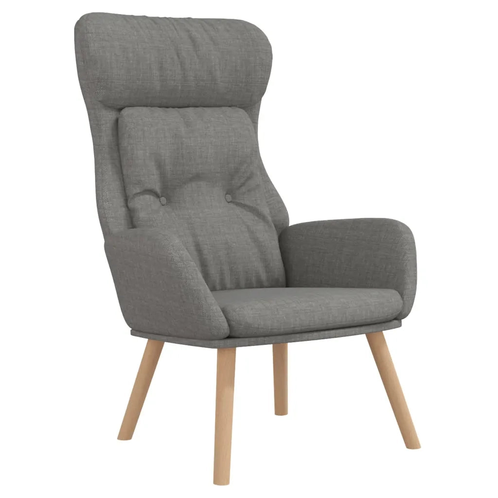 Poltrona Rilassante Grigio Chiaro in Tessuto 341290