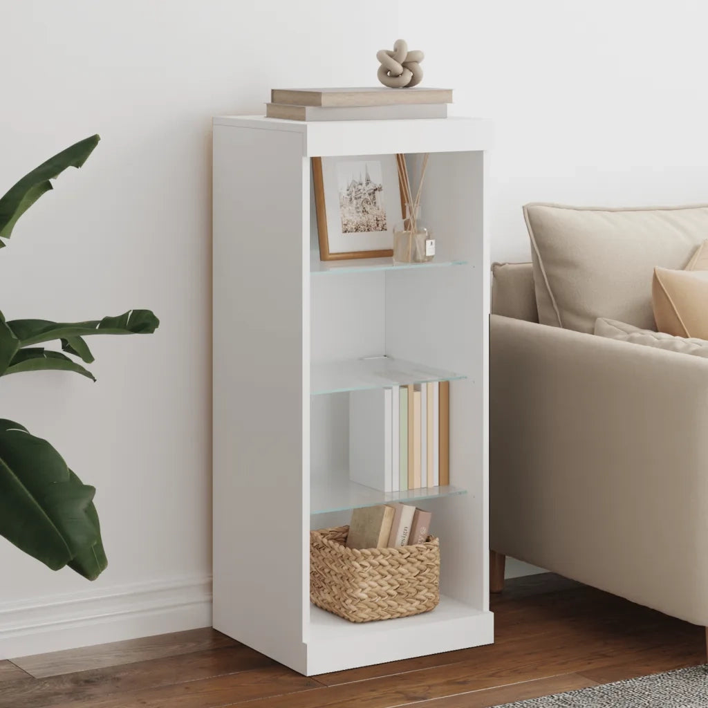 Credenza con Luci LED Bianca 41x37x100 cm 836728