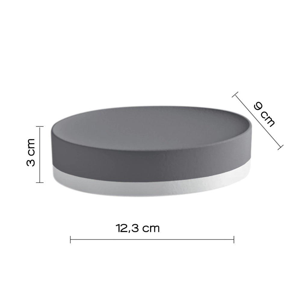 PORTASAPONE MIZAR 13X9XH3CM GRIGIO.