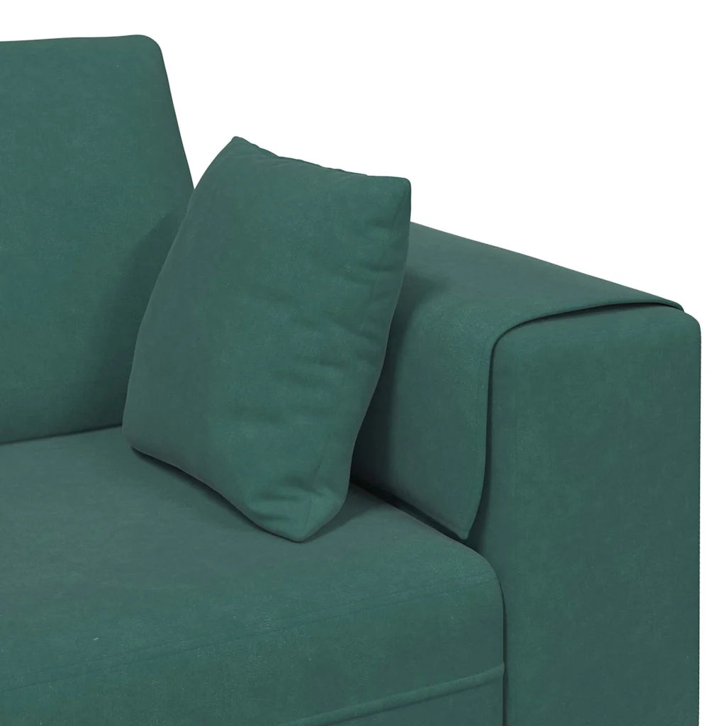 Divano Verde Scuro 250 x 77 x 76 cm Velluto 3335155