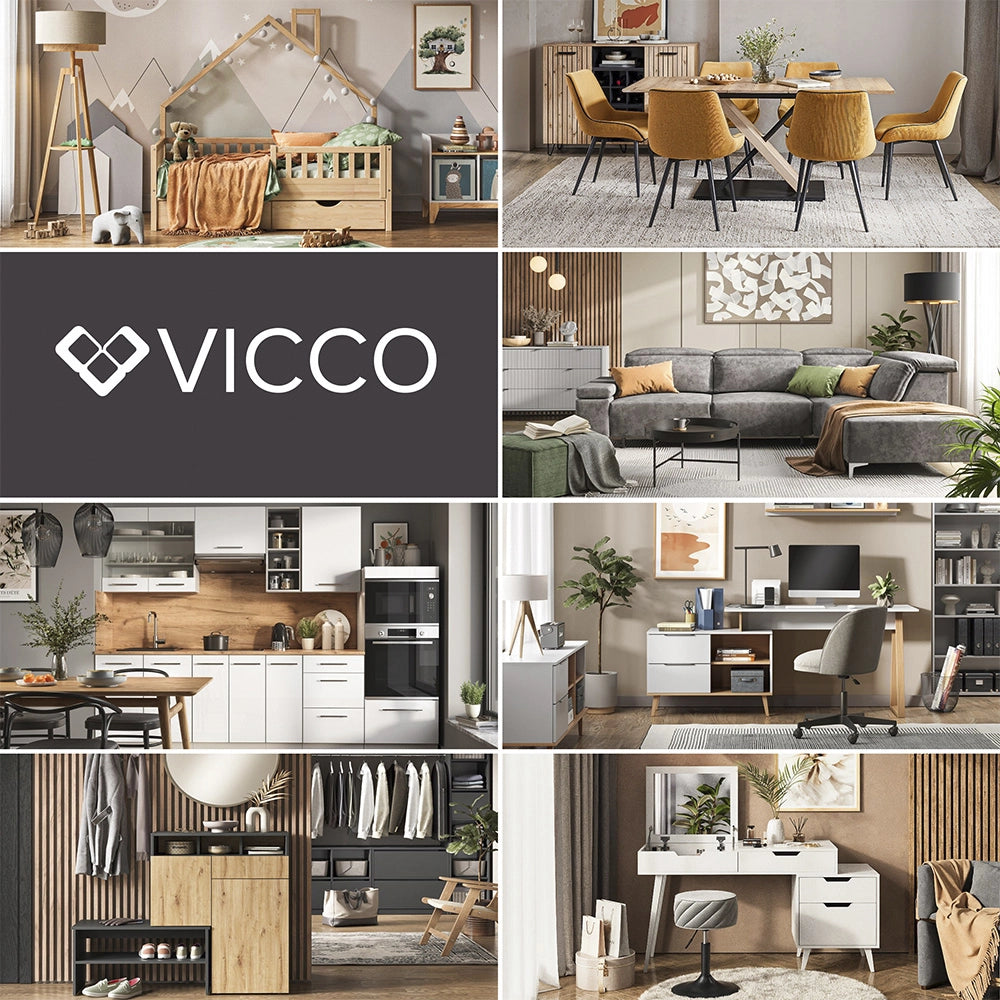 Tavolo da pranzo Carl Bianco 80 x 80 cm Vicco