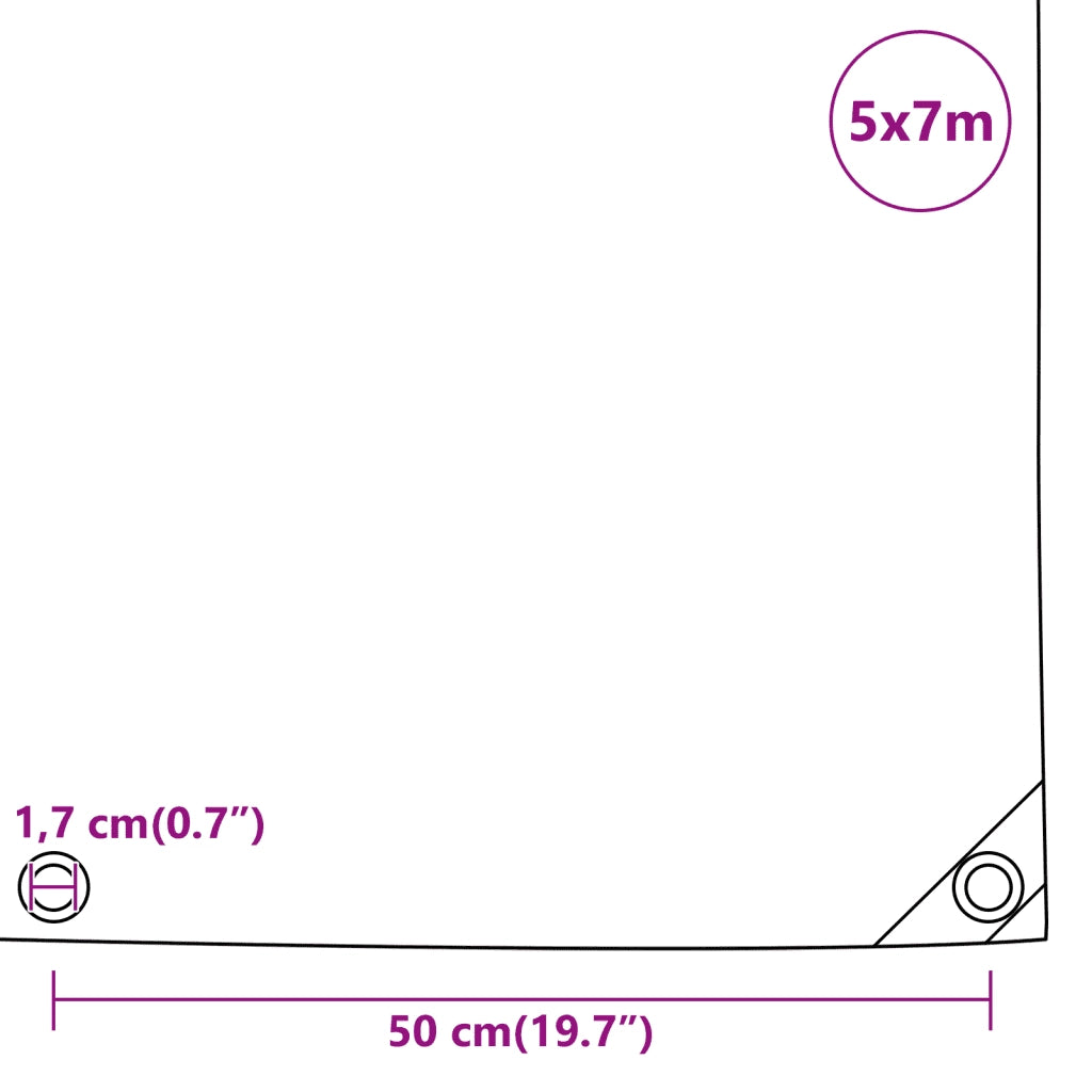 Telone Verde 5x7 m 650 g/m² 156056