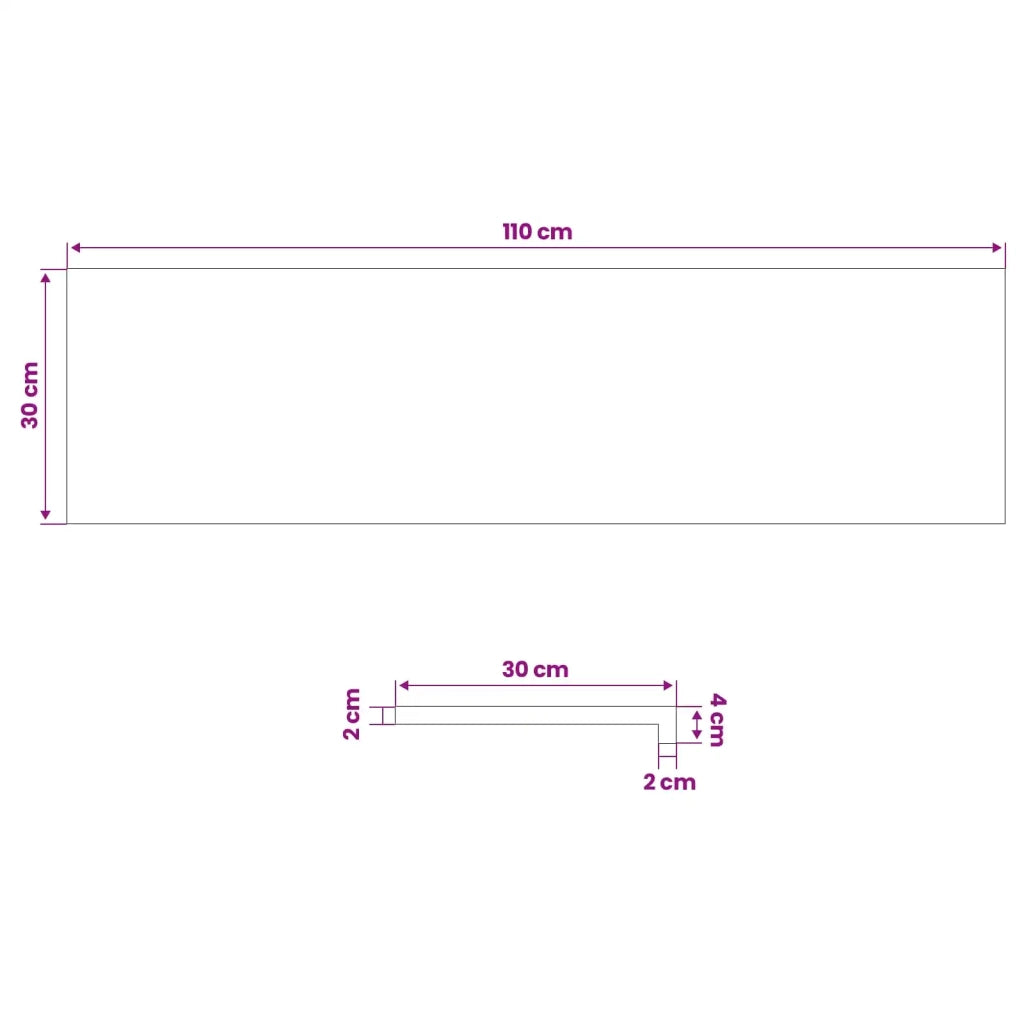 Gradini per Scale 16 pz 110 x 30 x 2 cm Bianco 3449463