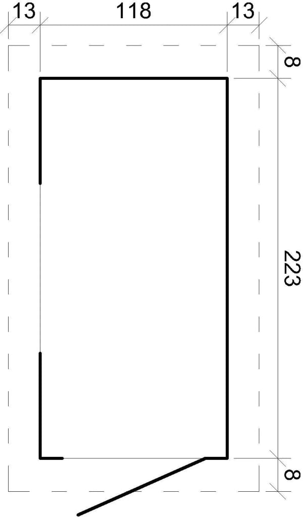 Casetta da Giardino in Legno - A198x144x239cm/2.36m2 - TIMBELA M306