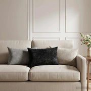 Cuscino con cuscino HEERLEN 2 pz Grigio Scuro Tessuto Chenille 923927