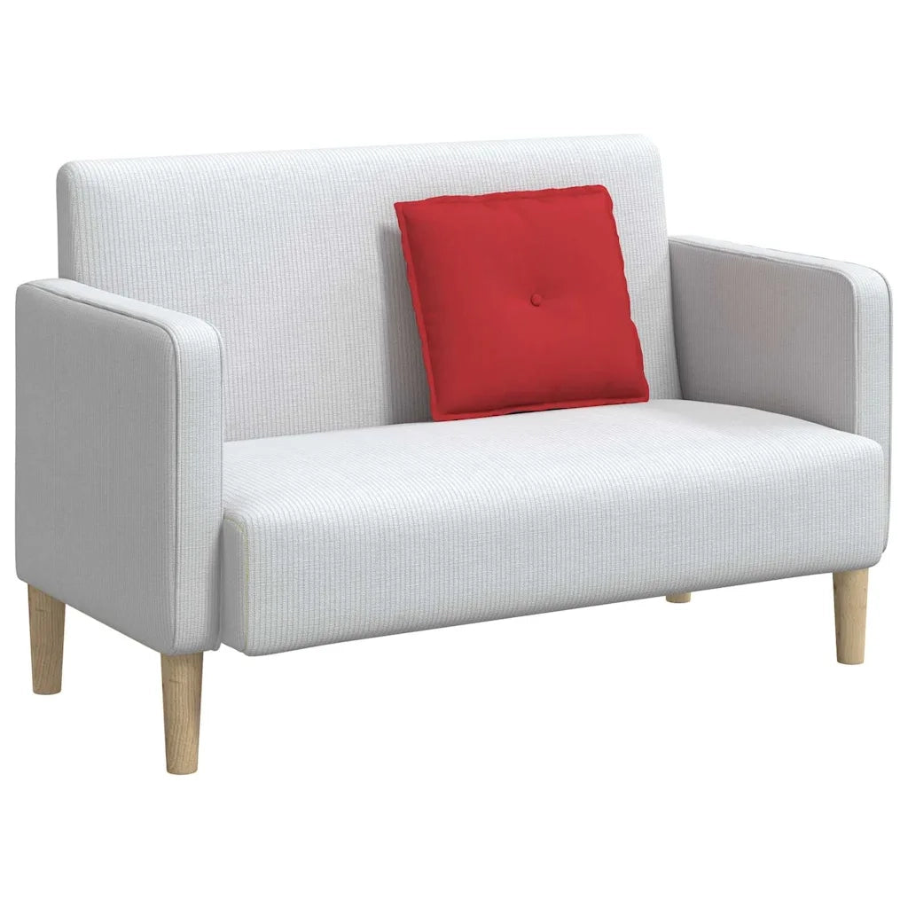 Cuscino per Schiena Rosso 50 x 19 x 45 cm Tessuto 42014627