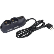 Multipresa bticino 3695gb 4 prese bipasso 10/16a grigia con cavo 1,5mt
