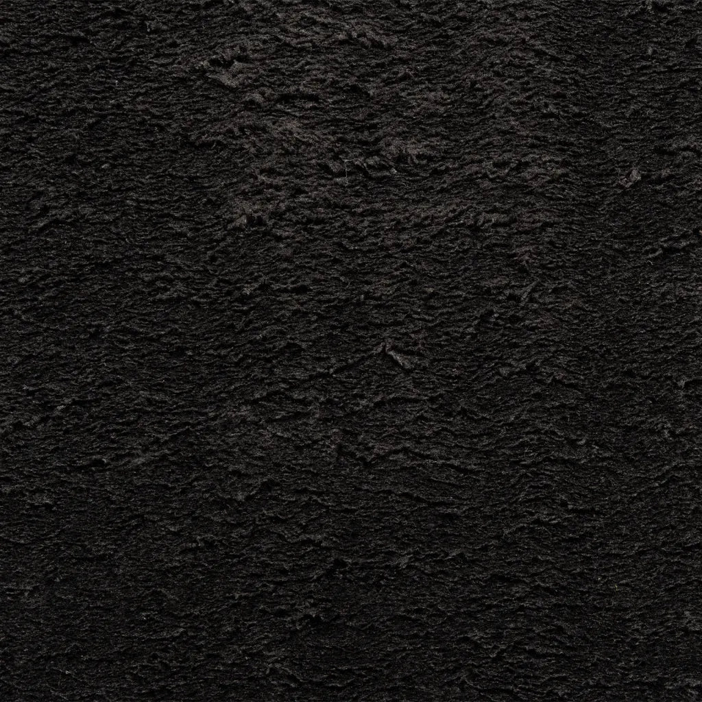Tappeto a Pelo Corto HUARTE Morbido e Lavabile Nero 80x200 cm 375110